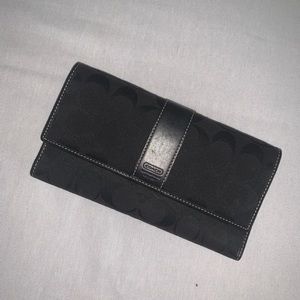 Black monogram Coach Wallet